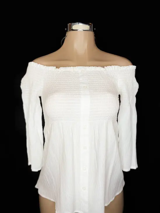 Blusa Larga Strapless