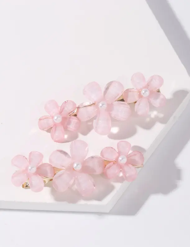 Broche Cabello Flores