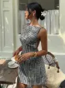 Mini Vestido de Cuadros