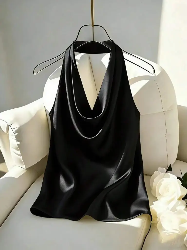 Blusa Satin Halter