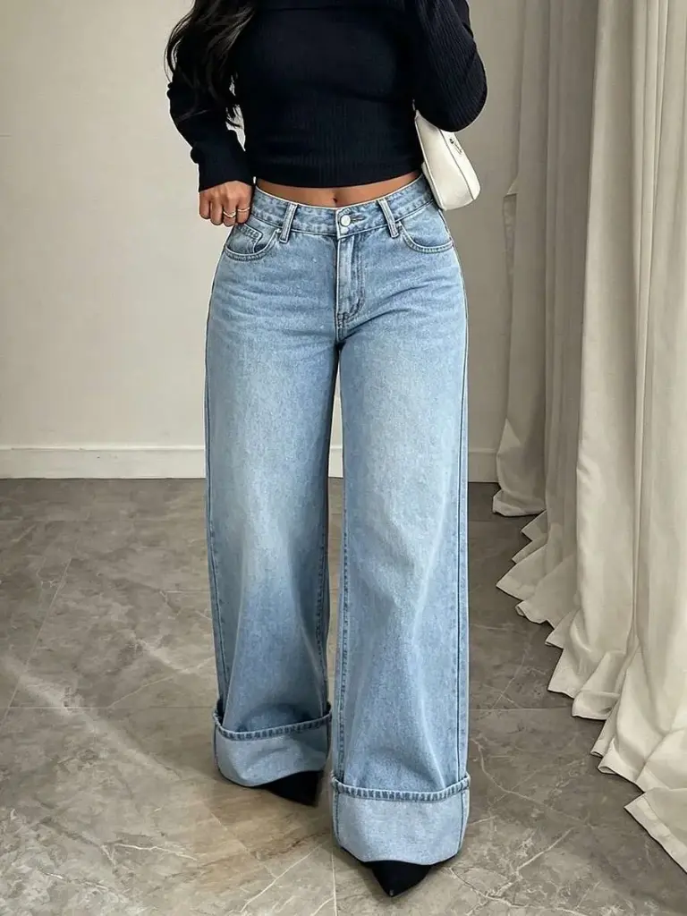 Pantalon Demin Holgado