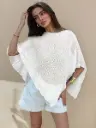 Blusa Poncho Blanco
