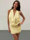 Vestido Amarillo Holgado