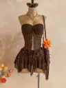 Conjunto Cafe de Falda