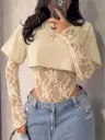 Blusa Body con Encaje