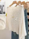 Blusa Poncho Blanca