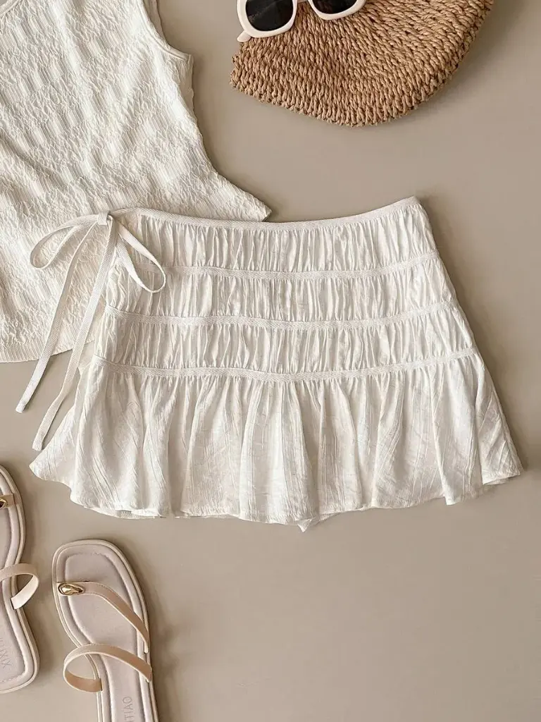 Falda Corta Blanca