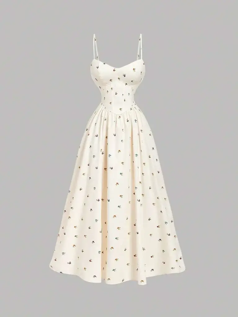 Vestido Floral Largo