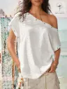 Blusa Blanca Asimetrica