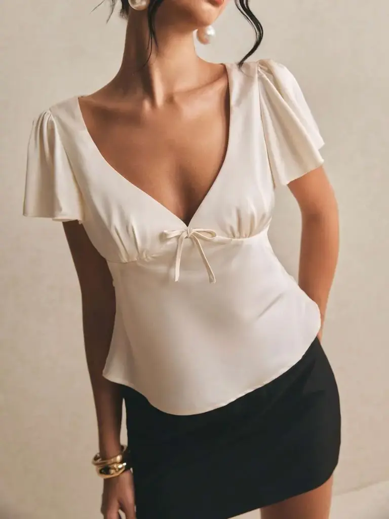 Blusa Apricot Satin
