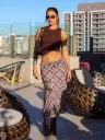 Falda Midi Estampada