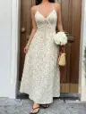 Vestido Estampado Largo 