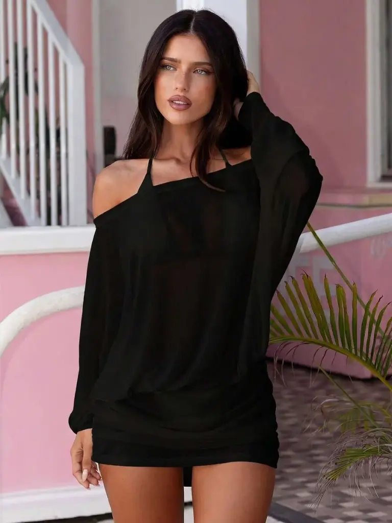 Vestido Cover UP Negro