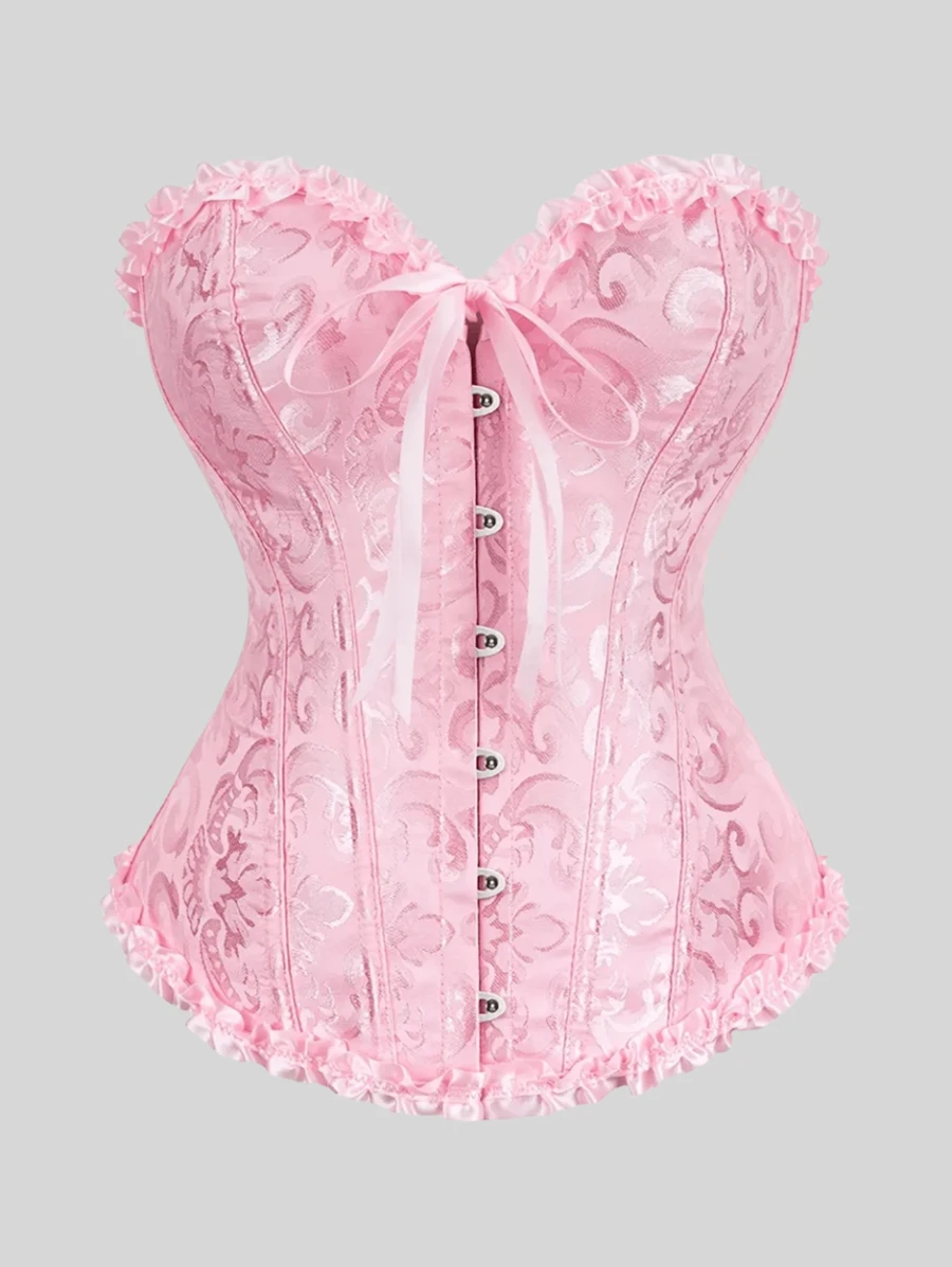 Corset Rosa con Cordones