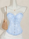 Top Corsé Azul Bebé con Volantes