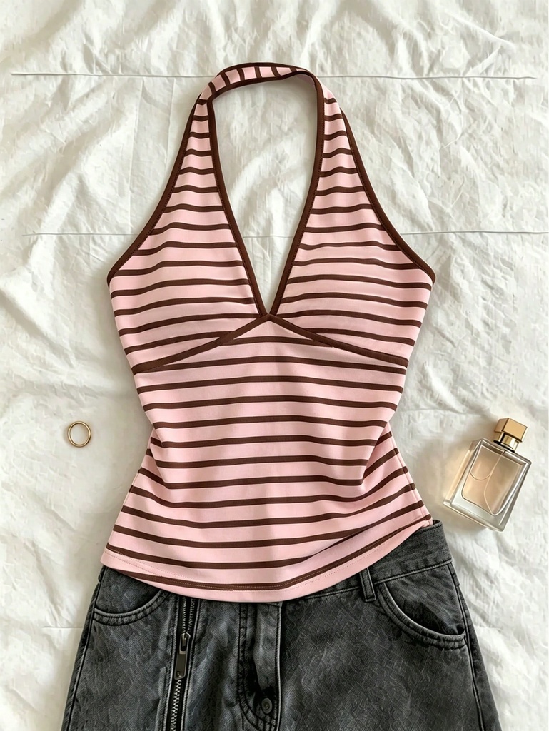 Top Halter de Rayas