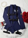 Disfraz de Policía Azul 2PCS