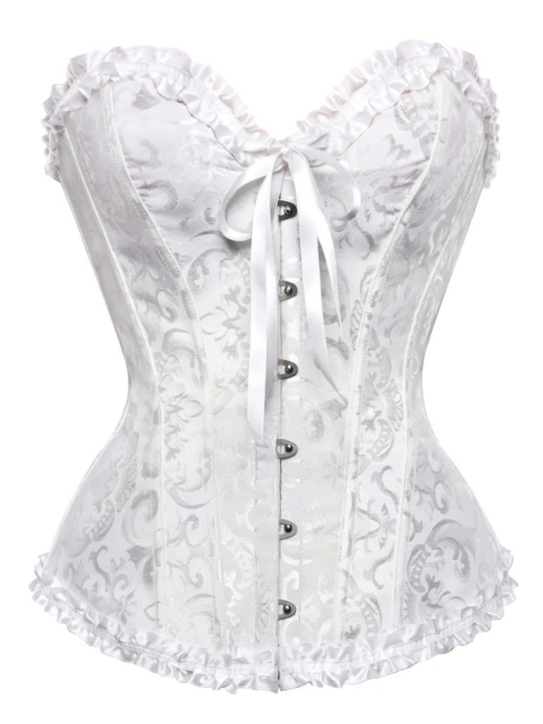 Top Corset Blanco Estilo Palacio
