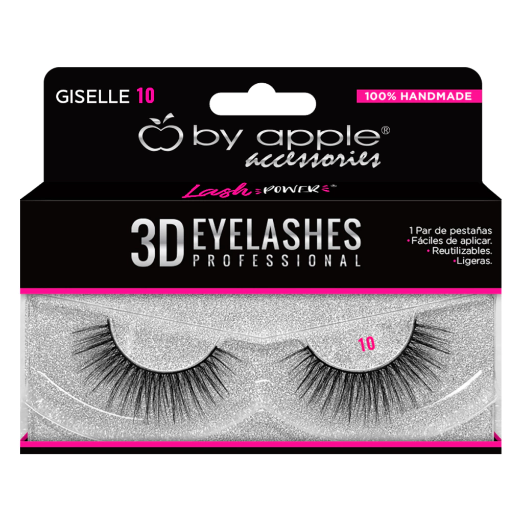 [BYAPPLE-3D-10-GISELLE] Pestañas 3D Profesionales BY APPLE (3D-10 Giselle)