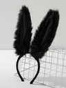 Diadema Negra de Orejas de Conejo
