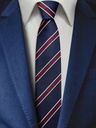 Corbata Azul Marino y Borgoña