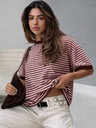 Camiseta Rosa a Rayas