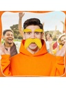 Set de Cejas y Bigote Amarillos Postizos