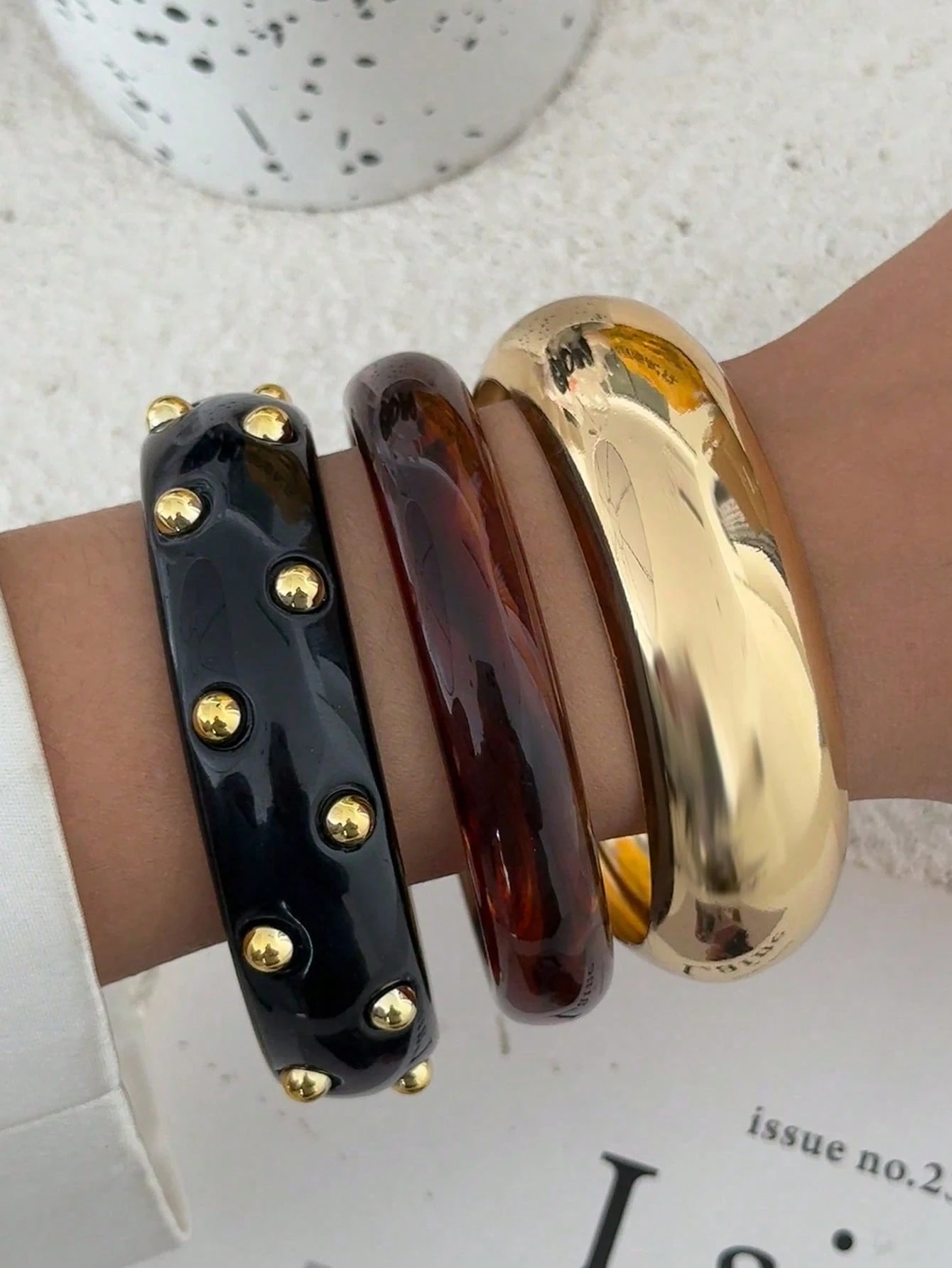 Set de 3 Pulseras Chunky Multicolor