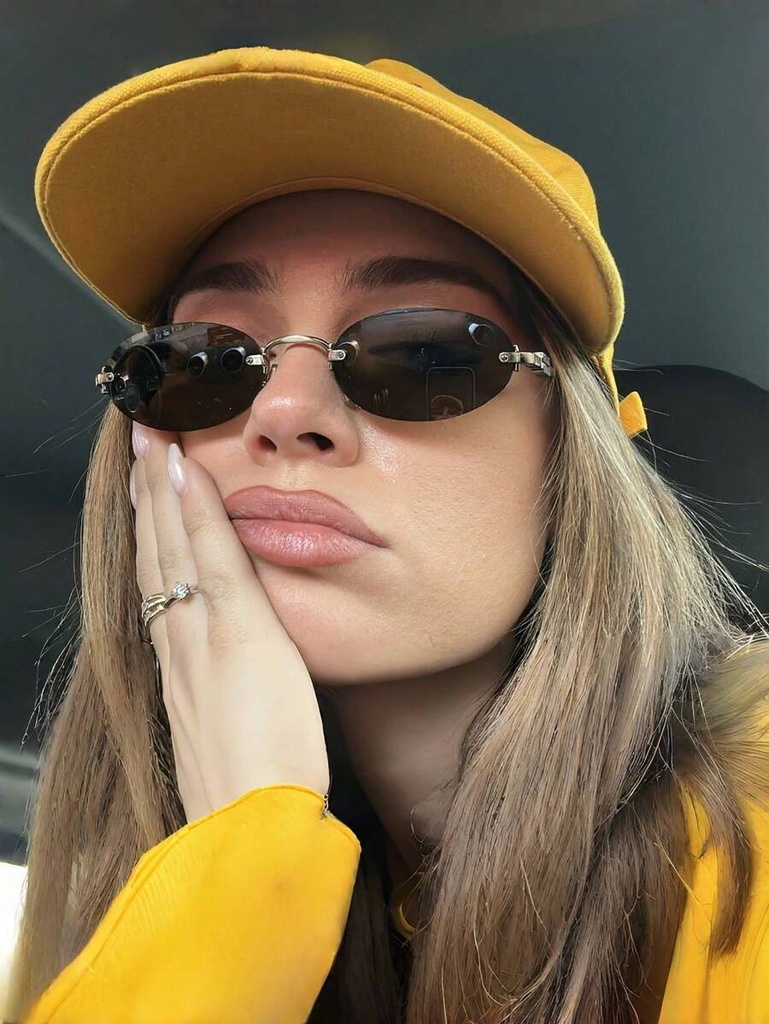 Lentes Ovalados Sin Marco Negros