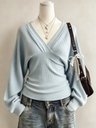 Blusa Azul Cruzada 