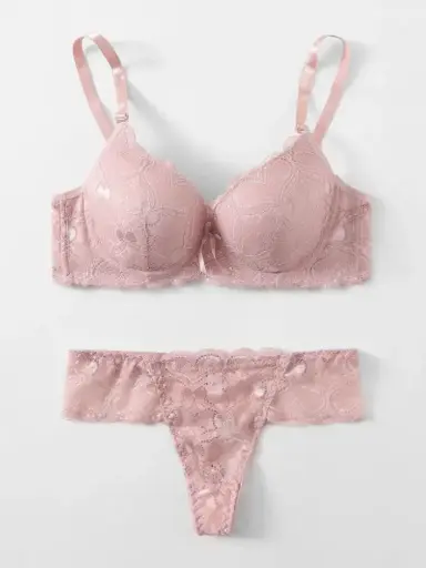 [swset03210309825 SHEIN] Set 2PCS con Encaje