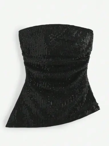 Blusa Strapless Negra