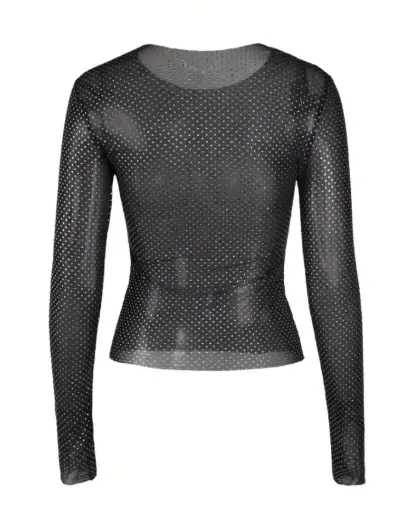 Blusa Negra de Brillos