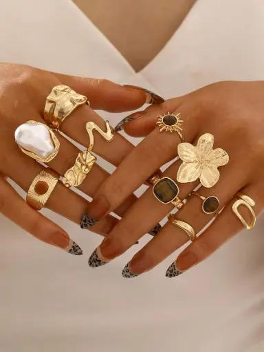 [sj25101478050000698 anillo shein] Anillo Chunky Individual