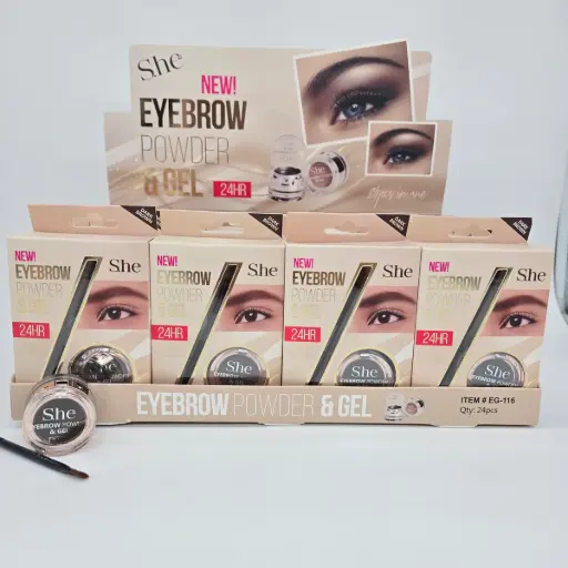 [EYEBROW POWDER & GEL 24H SHE] Polvo y Pomada Ceja SHE
