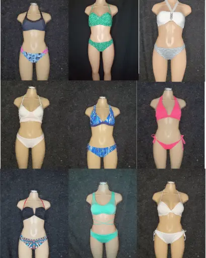 Bikini 2PCS Sencillo Vintage