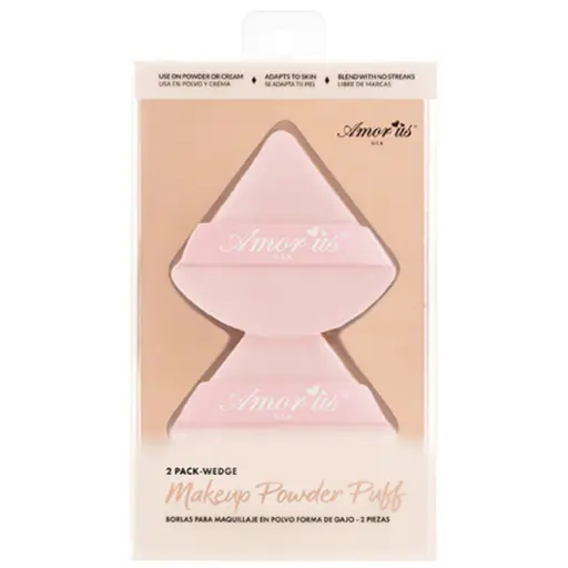[MAKEUP POWDER PUFF] Esponja Rosa Puff AMOR US