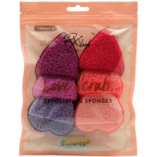 [PX LOOK EXFOLIANTING SPONGES] Esponjas Exfoliantes LOVE SCRUBS