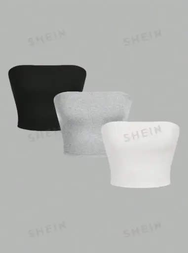 [sz2312191129975925 SHEIN] Top Strapless Basico