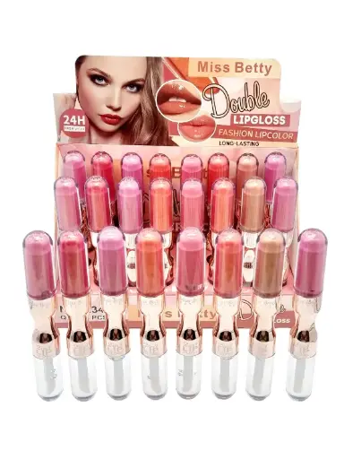 [MISS BETTY DOUBLE LIPGLOSS] Lip Gloss Matte 2 en 1