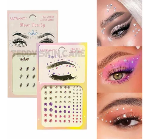 [FACE CRYSTAL GLITTER JEWELS ULTRAMO PERLAS] Sticker para Rostro ULTRAMO