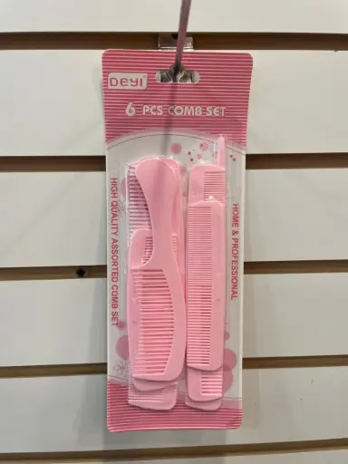 [DEYI COMB SET] Set de Peines Rosas