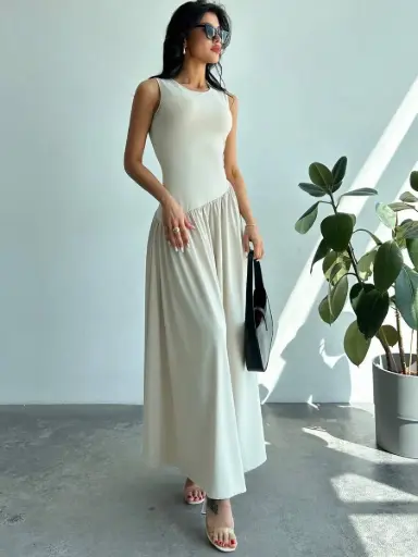 [sz2402198567751588 shein] Vestido Largo Holgado