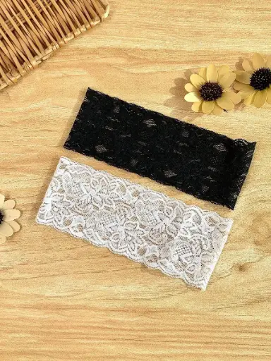 [bandita shein sc260513145767028503035] Banda de Cabello Encaje