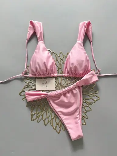 [sz260318145929872106074 shein] Bikini 2PCS Rosa