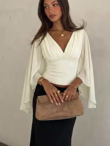 [sz260515190650055140909 shein] Blusa Sirena Beige