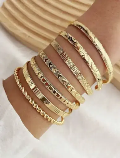 [sj25041766000750675 SHEIN PULSERA] Brazalete Sencillo