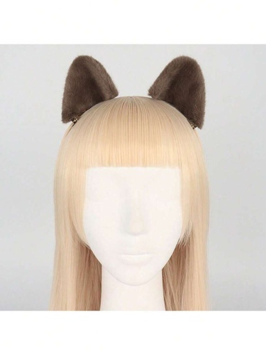 [sc25050612137337112] Par de Clips de Orejas de Gato Cafés