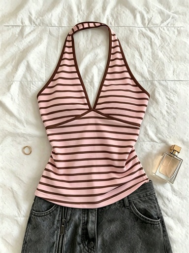 [sz260326140021984284915] Top Halter de Rayas