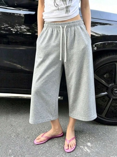[sz260522151025213975569] Pantalón Deportivo Gris Claro de Pierna Ancha